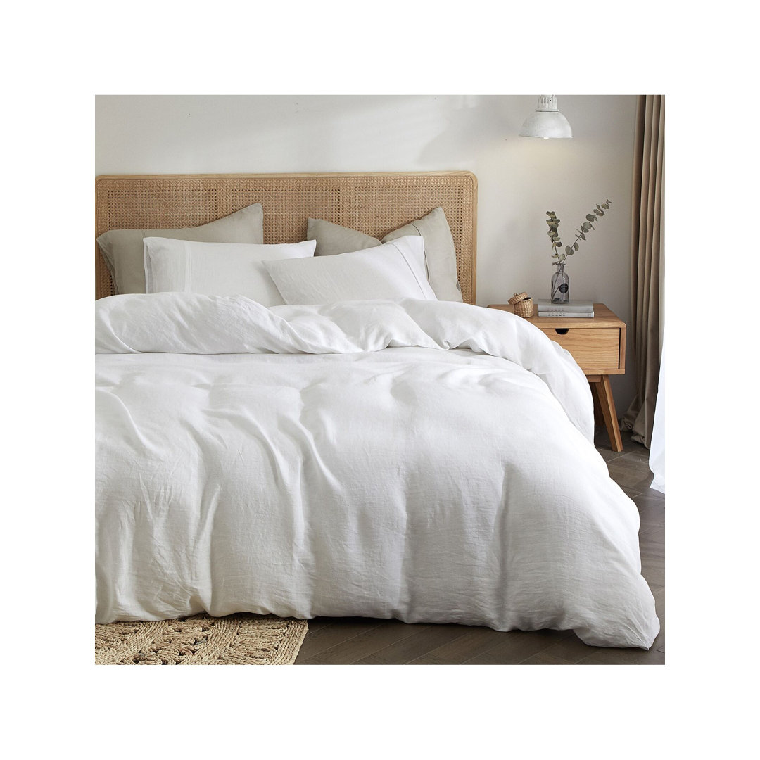Lived in Look Duvet Cover Set, 100% Pure French Linen Made